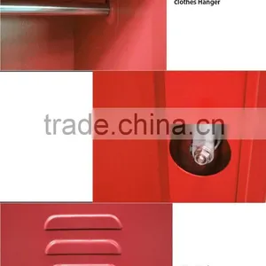Home Furniture Deep Color Metal Bedroom Lockers Of One Door thumbnail-2