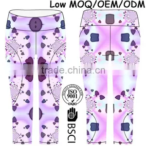2016 Wholesale OEM Yoga Pants Tight Yoga Capri thumbnail-1