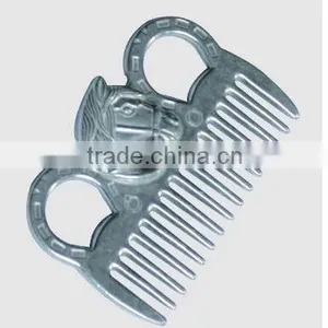 Aluminium Horsehead Mane Comb No:014 Saddlery thumbnail-1