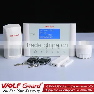 Quad Band 850/ 900/1800/1900M Security ,PT2262 and 1527 Coding ,PSTN &GSM Gsm Plus Pstn Home Security Alarm System thumbnail-1