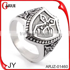Silver Jewelry Wholesale Cross Ring for Men Silver Rings thumbnail-1