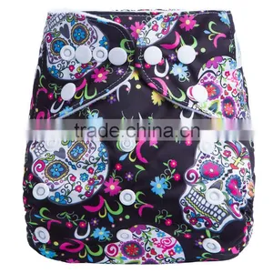 Snaps Closure Cloth Newborn Baby Diapers Machine Washable Covers thumbnail-4