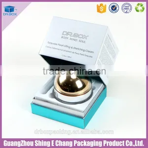 Inside the Plastic Holder Silver Cardboard Recycled Cosmetic Boxes thumbnail-3