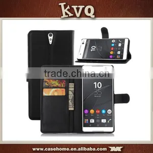 Cards Holder Flip Magnetic Wallet Leather Case Flip Cover For Sony XPERIA Z5 thumbnail-2