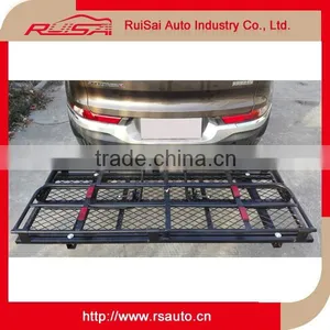 Hitch Mount Folding Luggage Carrier Basket With Waterproof Luggage Bag thumbnail-2