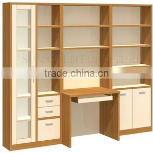 Office Furniture China Desktop Bookcase Computer Table With Bookshelf (SZ-FCB388) thumbnail-5