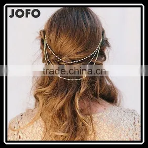 Wholesale Hot Selling Fashion Jewelry Hair Head Beading Chain thumbnail-1