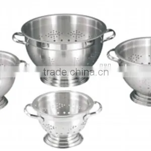 Stainless Steel Colanders With Stand and Handles thumbnail-2