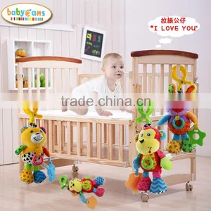 Babyfans Monkey Shape Soft Plush Stuffed Music Shaking Bed Hanging Baby Toys thumbnail-1