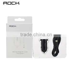 Rock Ditor Series Car Charger Kit for Universal Mobile Phone 2.4A Double Car Charger With One Micro USB Data Cable MT-5571 thumbnail-5