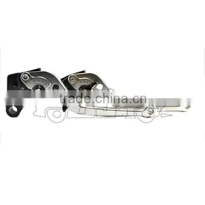 BJ-LS-003 Gray Cnc Adjustable Motorcycle Brake Lever for GSXR1000 GSXR600 thumbnail-3