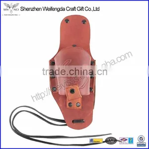 2016 New Design Brown Leather Drink Holster Leather Beer Holster Quality Choice thumbnail-1