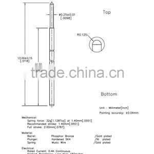 SP1-035130-D01 Single Tip Probe Needle in Printed Circuit Board for Mobile Phone and Socket Electrical Testing Quality Choice thumbnail-1