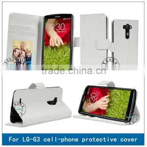 FOLIO CASE FOR LG G3,HOT SELLING FAUX LEATHER BODY COVER CASE FOR LG G3 thumbnail-1