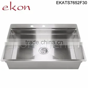 Professional Customized Sizes Kitchen Stainlees Steel Handmade Sinks thumbnail-2