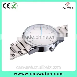 New Arrival Anti-clockwise Quartz Watch, Stainless Steel Band Concise 3ATM Water Resistant Watch, Custom Made Men's Watch thumbnail-3