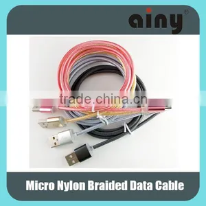 Super Flexible Micro Usb Cable With Nylon Braided Insulated Material thumbnail-2