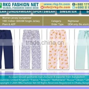Women Cotton Jersey Loungewear Pant thumbnail-1
