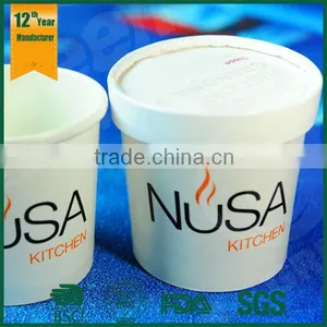Disposable Paper Cup,soup Cup With Paper Lid, Custom Printed Paper Soup Cup thumbnail-1