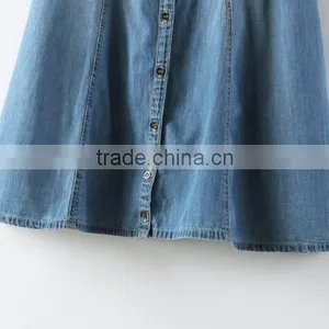 2014 Beautiful Ladies Casual Dresses Pictures Name Brand Womens Sleeveless Denim Sexy Dress Low Price thumbnail-5