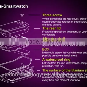 2016 Cheapest Smart Bluetooth Watch GV18 With NFC Camera WristWatch SIM Card Smartwatch for IPhone6 Samsung Android Phone Watch thumbnail-6
