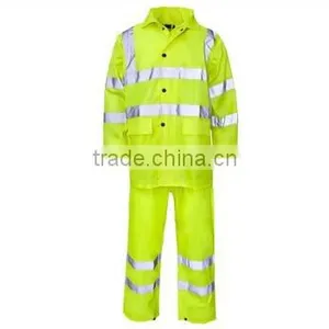 EN20471 2016 Green 100% Polyester 3M Reflective Raincoat Quality Choice thumbnail-3