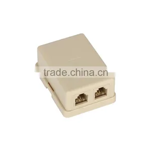 Telephone Dual Port RJ11 Surface Mount Box thumbnail-1