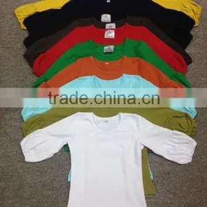 Puff Shirts Top for Children 2000pcs in Stock,Baby Tank Top in Stock,Cheap Blouses&Tops for Girls thumbnail-1