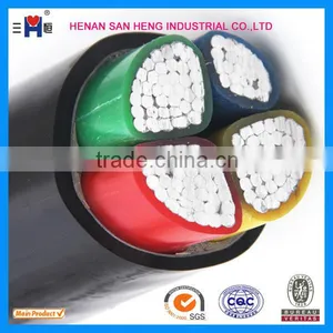 Flame Retarded 3*120mm+1 XLPE Insulated PVC Sheathed Power Cable 0.6/1kv Round Aluminum Cable XHHW-2 thumbnail-1