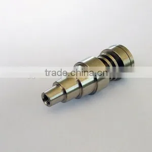 New Design 10&14&19mm 6 in 1 Domeless Titanium Nail With Quartz Dish thumbnail-1