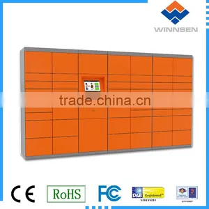 Intelligent Parcel Delivery Lockers With Industrial PC , SMS Input Password Click and Collect Lockers thumbnail-1