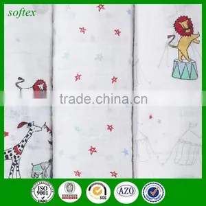 120x120cm 150g Cotton Infant Baby Swaddling Blanket Muslin Quality Choice thumbnail-1