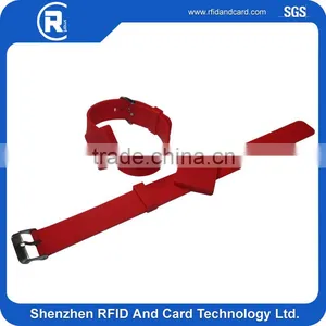 NTAG213 Adjustable Rfid Silicone Wristbands/ Rfid Bracelet Silk-printing/NFC Wristband thumbnail-1