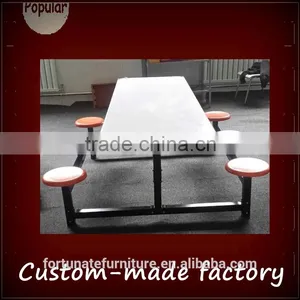 304 Stainless Steel 6 Person Dining Table thumbnail-1