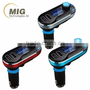 Dual USB Wireless Bluetooth Car FM Transmitter MP3 Radio Player Charger Kit thumbnail-5