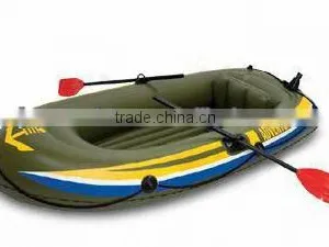 Pvc Inflatable Plastic Boat With Two Paddles thumbnail-1