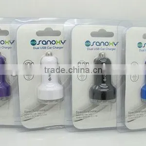 Wholesale Price Dual Usb Car Charger With 12v Socket thumbnail-1