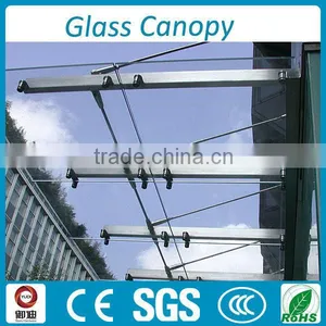 Exterior Door Stainless Steel 316 Glass Canopy Awnings thumbnail-5