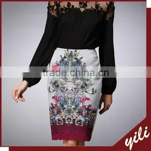 2016 New Design Front Print Lady Skirts thumbnail-1