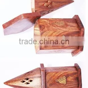 NAUTICAL CONE WOOD BURNER-DESIGNER INCENSE BURNER-DECORATIVE BURNER NWIB005 thumbnail-3
