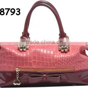 2012 Newest Summer & Spring Lady Name Brand PU Handbags in Red Colour thumbnail-1