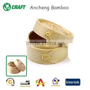 10 Inch Bamboo Steamer For Food thumbnail-1