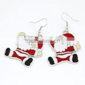 New 2013 Promotion Christmas Motif Ornaments Santa Claus Wholesale Earring thumbnail-1