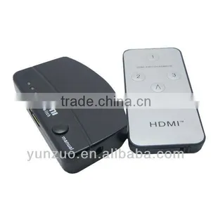 HDMI Switch 3x1 Switcher Remote Control,IR,Full HD 1080P 3D thumbnail-1
