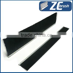 Metal Channel Weather Door Strip Brush thumbnail-1
