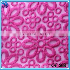 Fancy Cotton Yarn Embroidery Lace Fabric for Fashion Wearing thumbnail-3