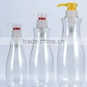 250ml-750ml Clear Pet Plastic Bottle With Colored Lotion Pump thumbnail-1