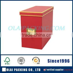 Red Practical Delicate PU Leather Box for Hamper Top Sale Bottom Price thumbnail-1