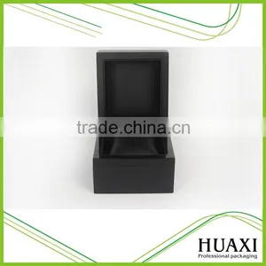 High Quality Matt Black Wooden Watch Box thumbnail-4