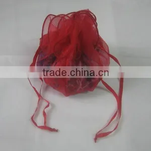 HOT SALE ! Metallic Silver Fabric Gift Bag Pouch thumbnail-4